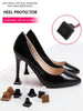 1 Pair High Heel Protectors Heel Repair Caps Covers Heel Cover Non-Slip Square TPU/PVC Silencer Material Soft Damping Woman,Quiet Anti-Noise Strips, Wear-Resistant Heel Repair Pad, Sole Protector