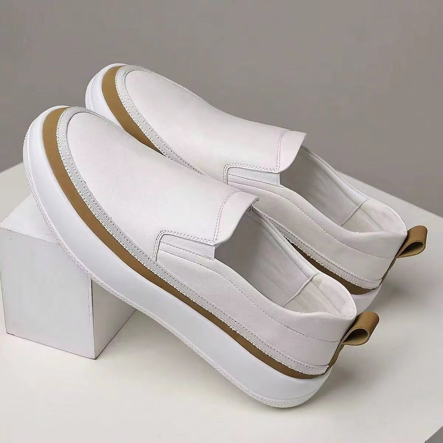 Men's Slip On PU Upper Rubber Sole Comfortable Daily Casual Loafer Shoes Everyday Wear